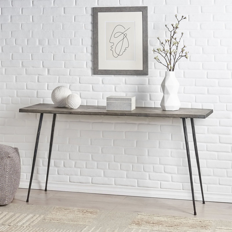 Console. Console en bois massif. Console moderne, console rectangulaire