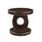 Retro Coffee Table Sets 3 Pieces, Wood Living Room Table Set Include 44" Oval Coffee Table, Round End Table Set of 2-616791172