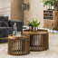 Kimmel Solid Wood Drum Coffee Table