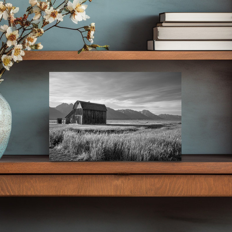 Grand Tetons, art mural abstrait contemporain, H 18 po x l 12 po