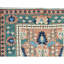 Hand-Knotted High-Quality Rust and Green Area Rug