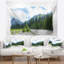 Tapisserie «Happy Summer Pastures in Mountains»-530987389