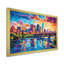 «Colorful City Minneapolis Popart I», reproduction d'art sur toile-8820534-9105068