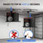 Support de rangement robuste en acier au carbone pour installation au plafond avec rangement à manivelle 4 par 4 pieds
