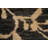 Abstract Black Area Rug 5x6