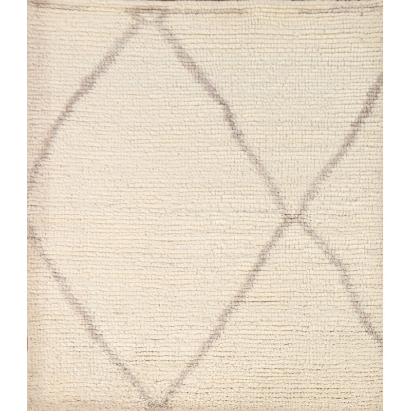 Tapis oriental en laine marocain en laine noué à la main 4 x 5