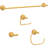 Voisin Double Towel Hook Bath Hardware Accessory in Satin Gold