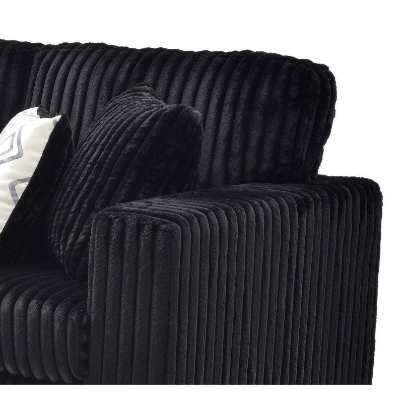 Canapé Teddy G00183A-S NOIR