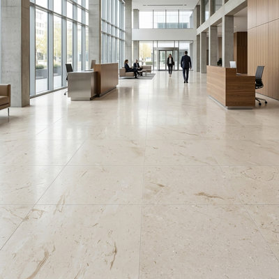 Symra Shell Tumbled 16x16 Limestone Paver