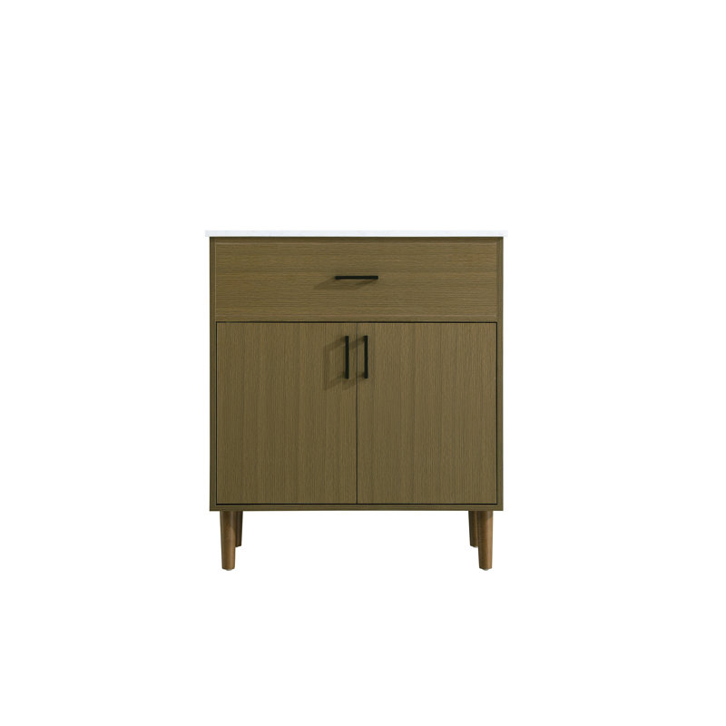 Meuble-lavabo simple de 30 po Chandler, Brun châtaigne