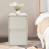 Side Table With 2-Drawers Storage Cabinet 15.75In(D)*11.81In(W)*18.9In(H)