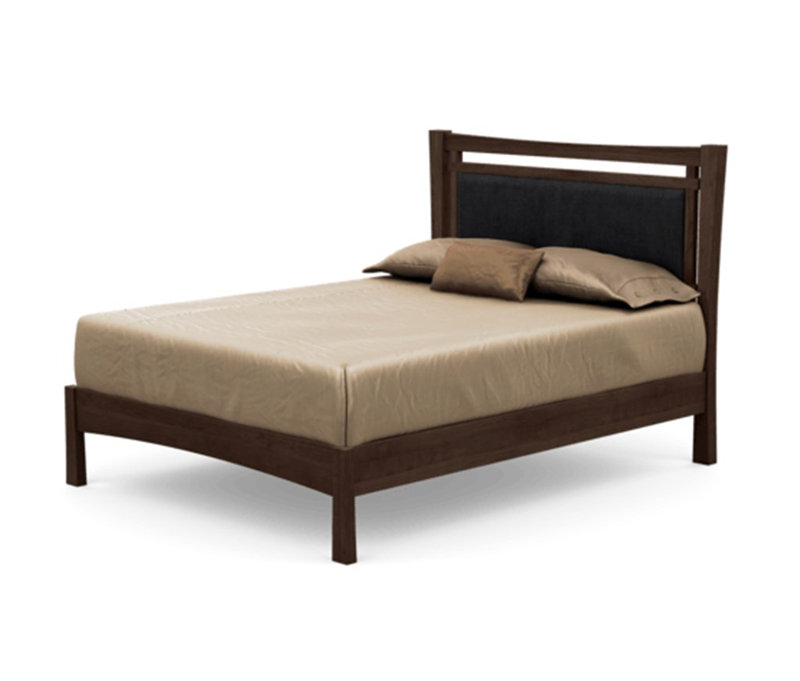 Monterey Upholstered Bed, King, Smoke Cherry, Hemp