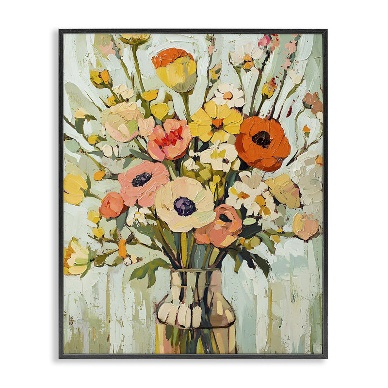 «Painterly Bouquet Arrangement», estampe numérique, design par Franklyn Gregory, H 14 po x l 11 po