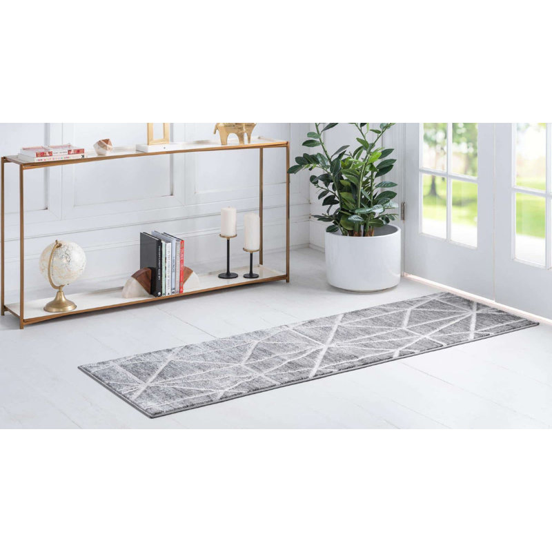 Clidy Abstract Indoor Rug, Runner 2' x 6'