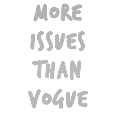 Décalcomanie murale plus de problèmes que vogue