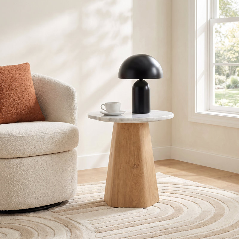 Arlin Marble Top End Table