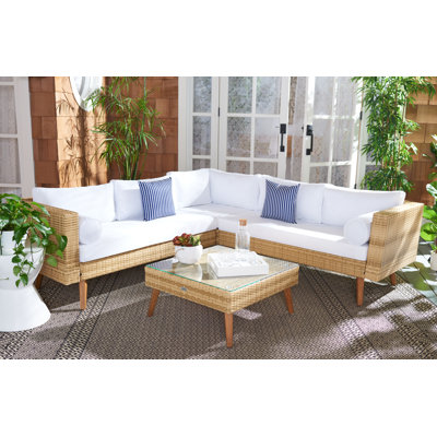 Ensemble de conversation modulaire avec coussins 4 pièces Chicago
