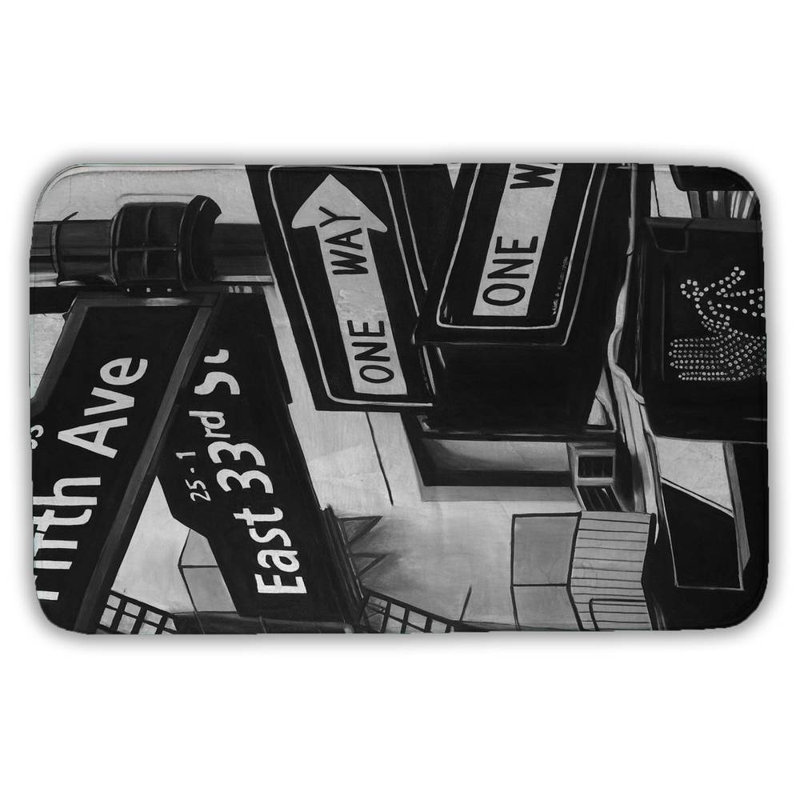 Evilynn Microfiber Non-Slip Bath Mat