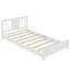 Base de lit plateforme simple avec tête de lit-1517375128