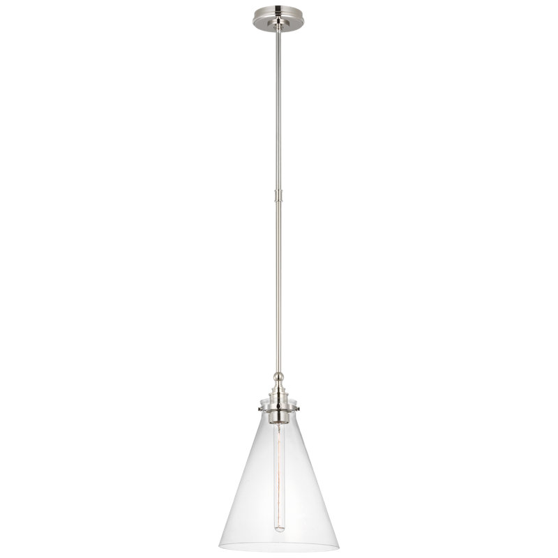 Parkington 1 - Light Pendant, Bronze, White Glass, 15.5" H x 11" W x 11" D