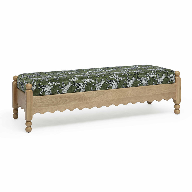 Banc en jacquard Thelma, Vert