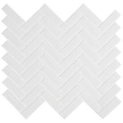Silica White 13" x 13" Porcelain Mosaic Tile