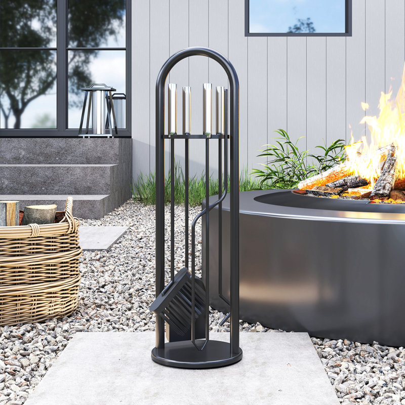 Metal Fireplace Tool Set