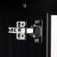 Armoire de 60 po de hauteur avec éclairage à DEL, deux tiroirs, porte en verre trempé pour le bureau, grand éclairage de style noir-264569939-264569941