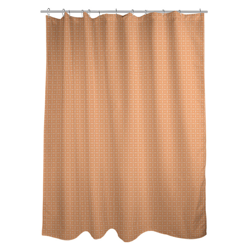 Rideau de douche simple Katelyn Elizabeth, Orange