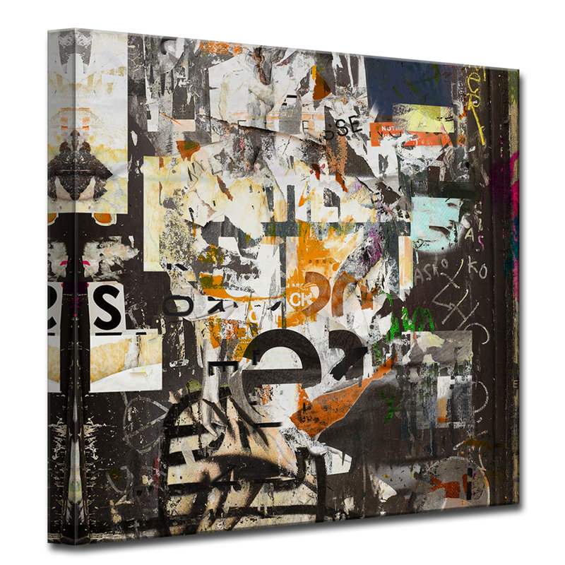 Abstract ABS III - Reproduction d'art graphique sur toile, H 12 po x l 12 po x P 1,5 po