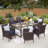 Alyah Rectangular 6 - Person 64" Long Dining Set with Cushions
