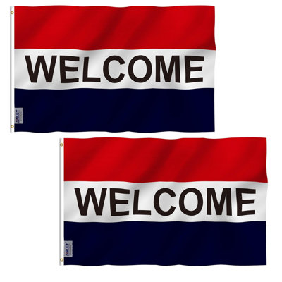 Drapeau de bienvenue Fly Breeze 3 x 5 pieds
