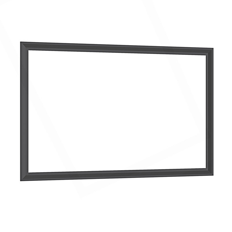 60"X40" Oversized Modern Rectangle Bathroom Mirror, Black