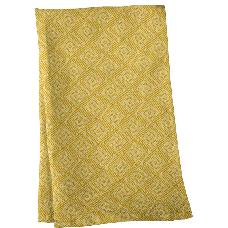 Tea Towel Kitchen Towel, Poly Twill, Yellow