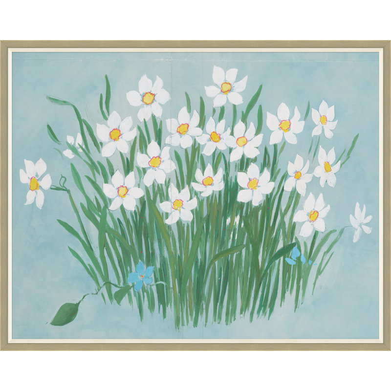 Camellia Print by Paule Marrot, Silver Framed, 43" H x 54" W x 1.25" D