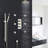 Reno Ceiling Mount Shower Head Set with 6 Body Massage Jets