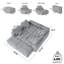 Canapé modulaire surdimensionné Modern