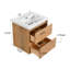 Meuble-lavabo mural simple 24 "avec dessus et lavabos Babajide