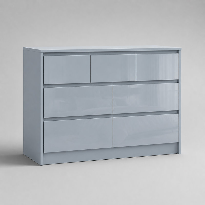 106 cm W Chest of 7 Drawers