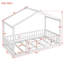 Lit simple, cadre de maison avec clôture