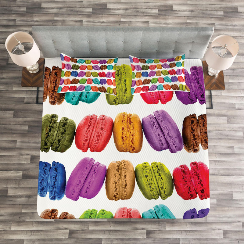 Modern & Contemporary Polyester Coverlet, Queen Coverlet + 2 Shams