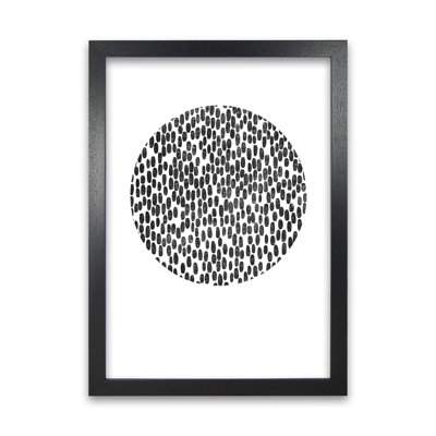 Mid Century Dots Circle Original - Print