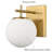 Globe Sconce Gold Finish (Set Of 2)