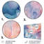 «Pink and Aqua Enchanted Spills» - Impression sans cadre sur métal-785360644