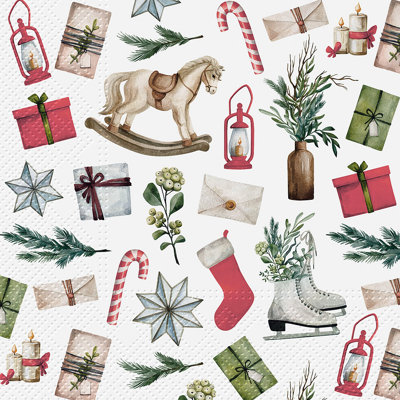 Une serviette de Noël