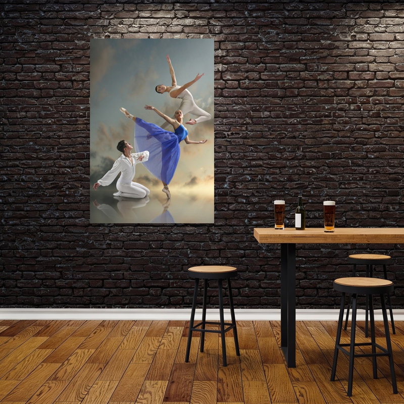 «Ethereal Ballet Dance Contemporary Dramatic Elegant Landscape Nature», reproduction d'art murale, H 60 po x l 40 po
