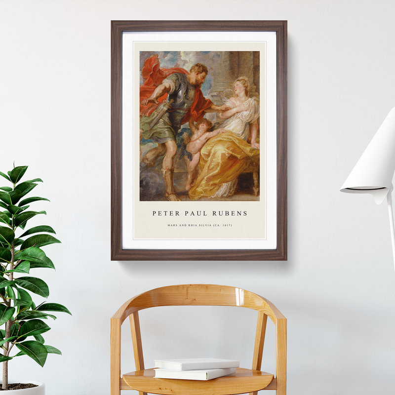 Modello by Peter Paul Rubens - Picture Frame Painting, Walnut, 65cm H x 48cm W x 2cm D