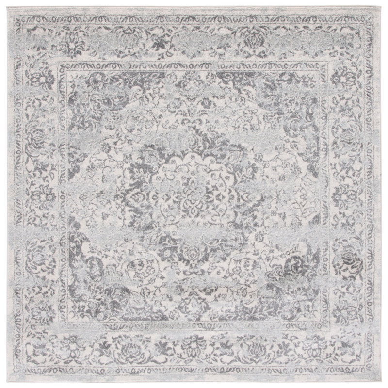 Tulum Performance Oriental Rug, Square 6'7"