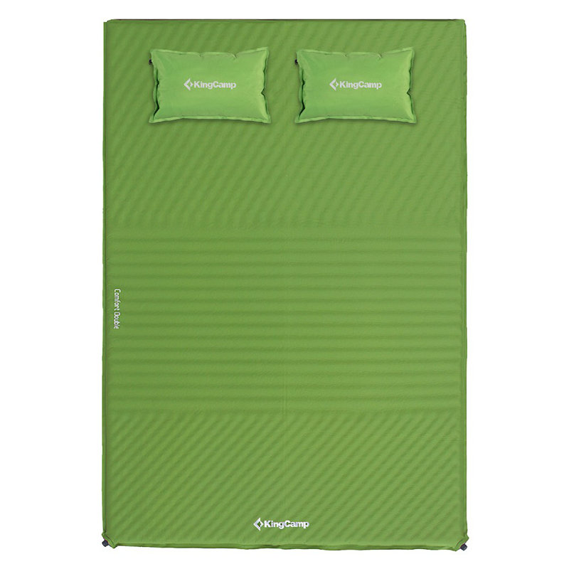 KingCamp Green Double Self-Inflating Camping Sleeping Pad with Pillows