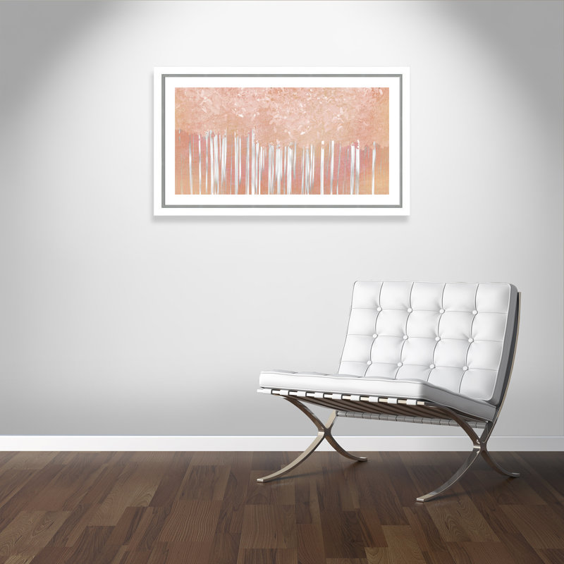 «Pink Forest», reproduction encadrée, Blanc, H 27,75 po x l 47,75 po x P 1,13 po